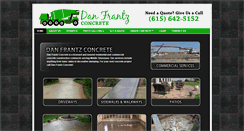 Desktop Screenshot of danfrantzconcrete.com